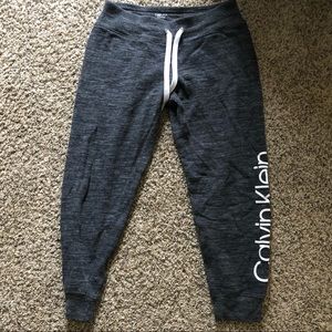 Women’s- Heathered grey, Calvin Klein sweatpants